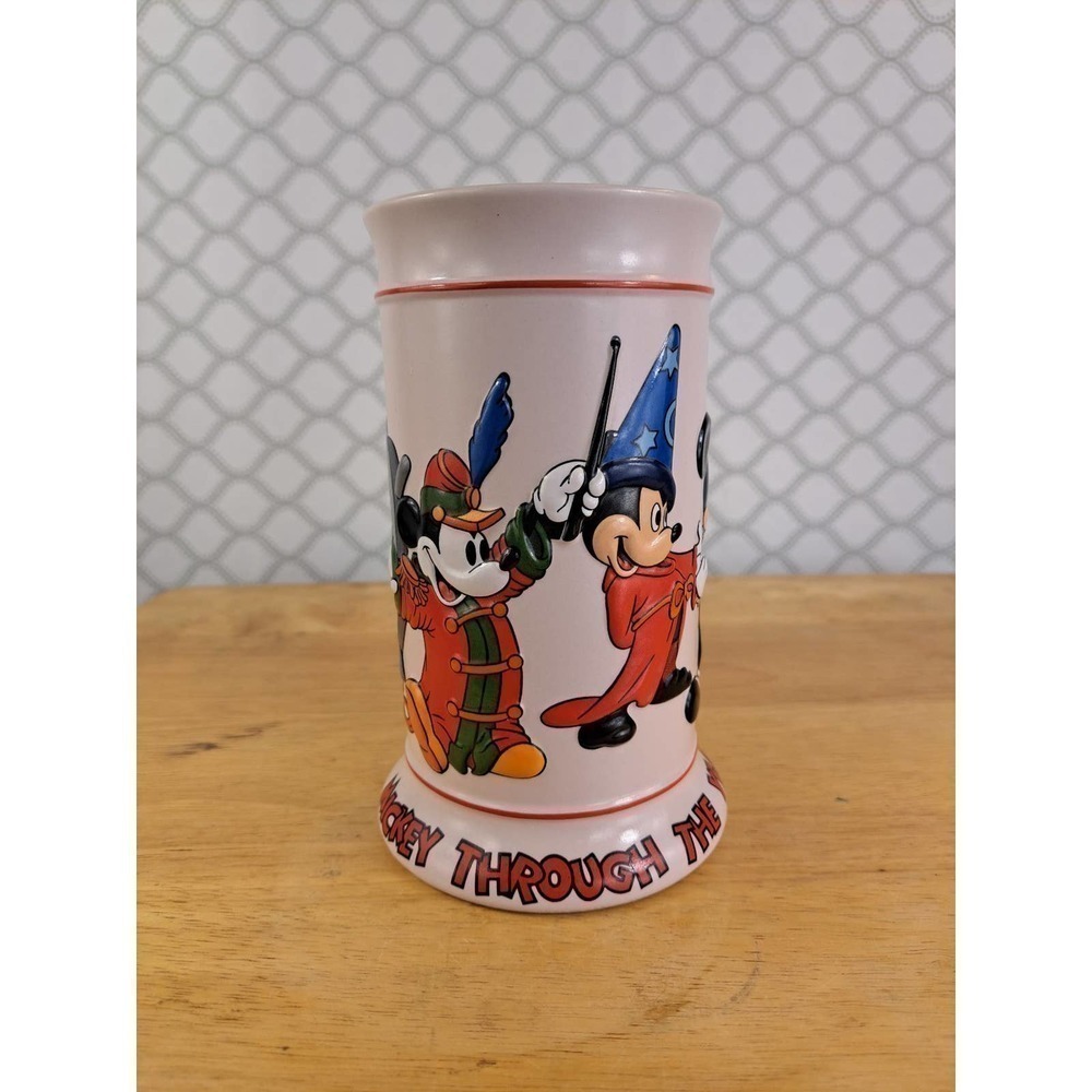 Disney's Mickey Mouse through the years ceramic collectors stein mug